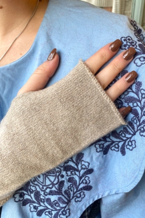 Green Grove Weavers Eco Cashmere Calico Wristwarmers