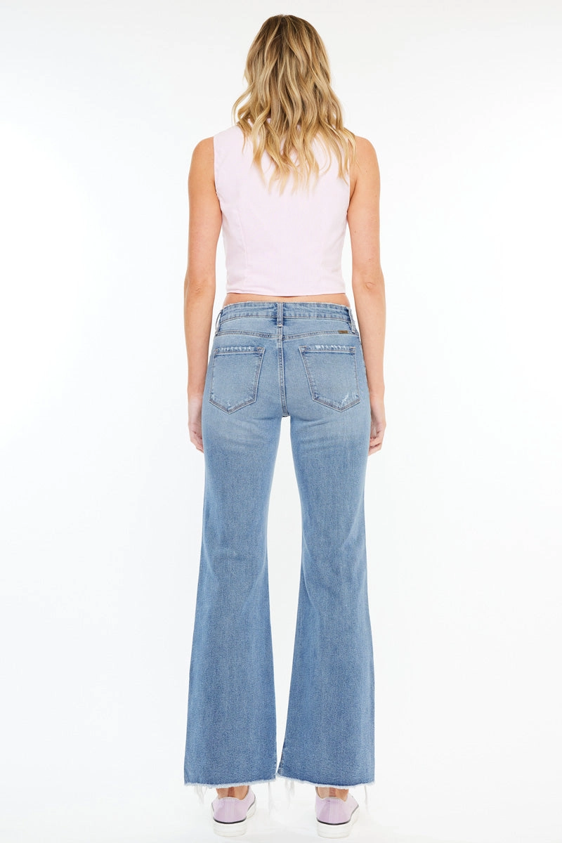 Gwen Essentials High Rise Wide Flare Jeans