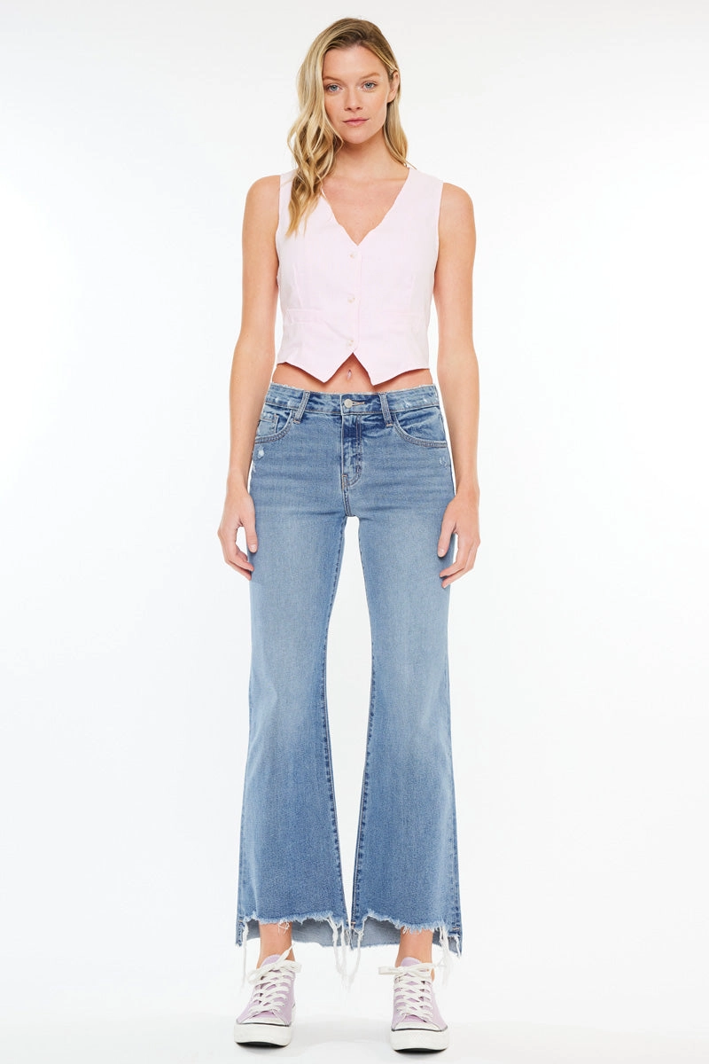 Gwen Essentials High Rise Wide Flare Jeans