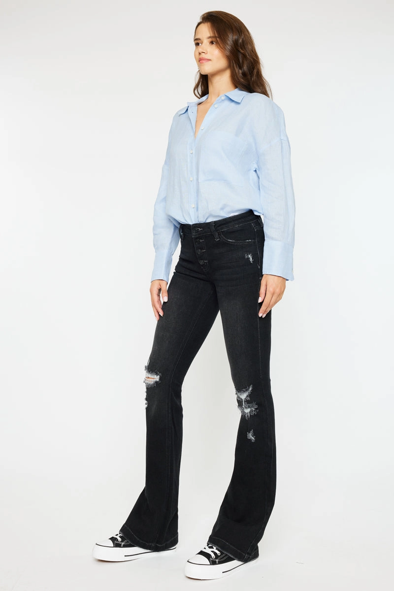 Harlo Mid Rise Flare Jeans