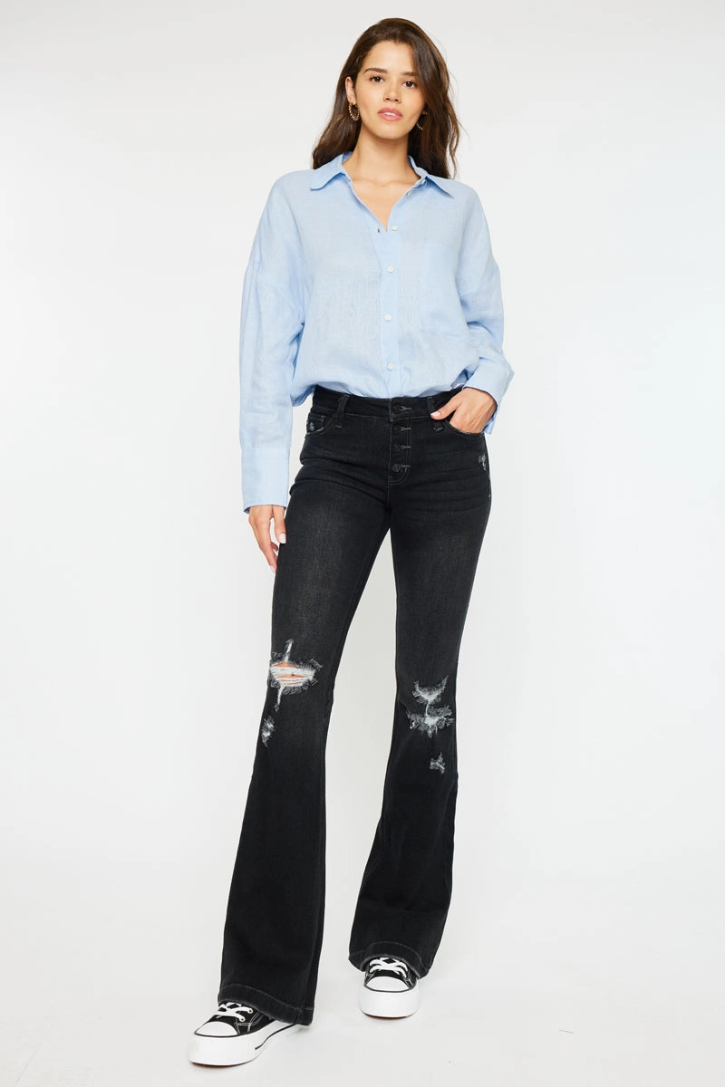 Harlo Mid Rise Flare Jeans
