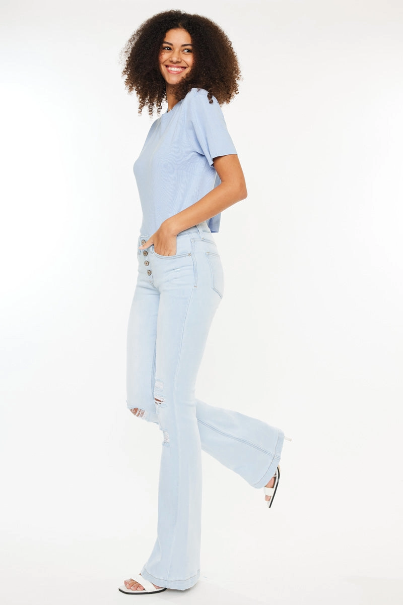 Harlowe Mid Rise Flare Jeans