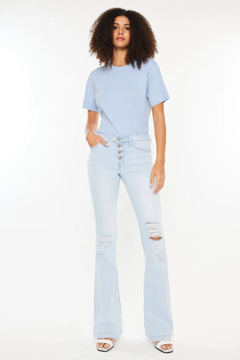 Harlowe Mid Rise Flare Jeans