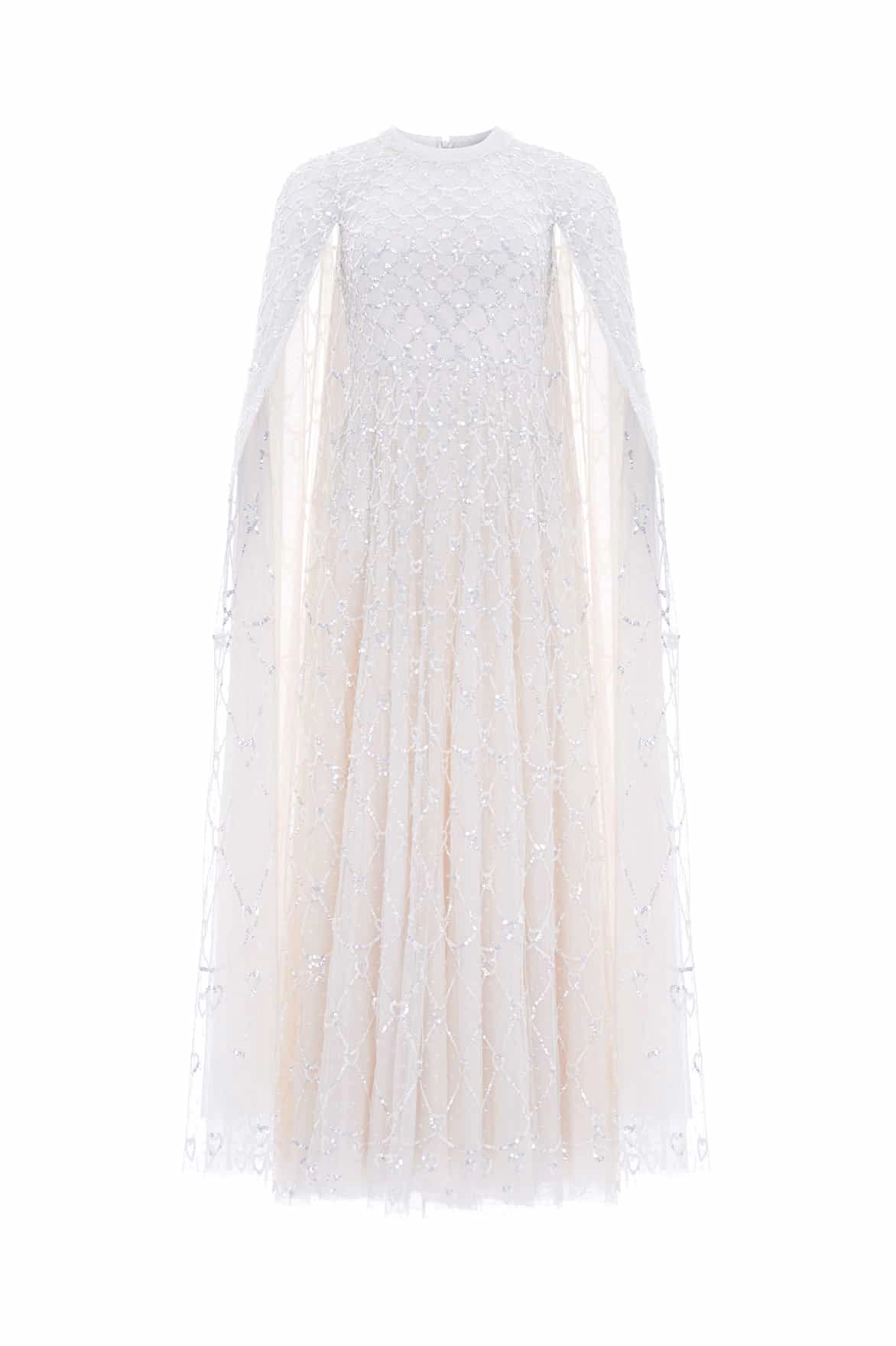 Heart Lattice Ankle Gown