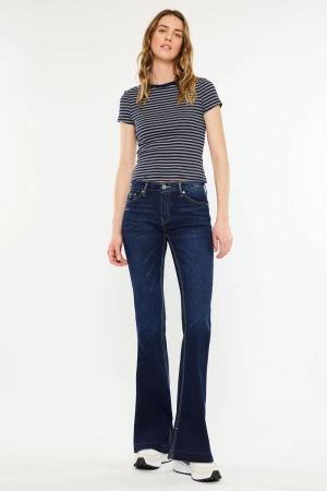 Heidi Mid Rise Flare Jeans