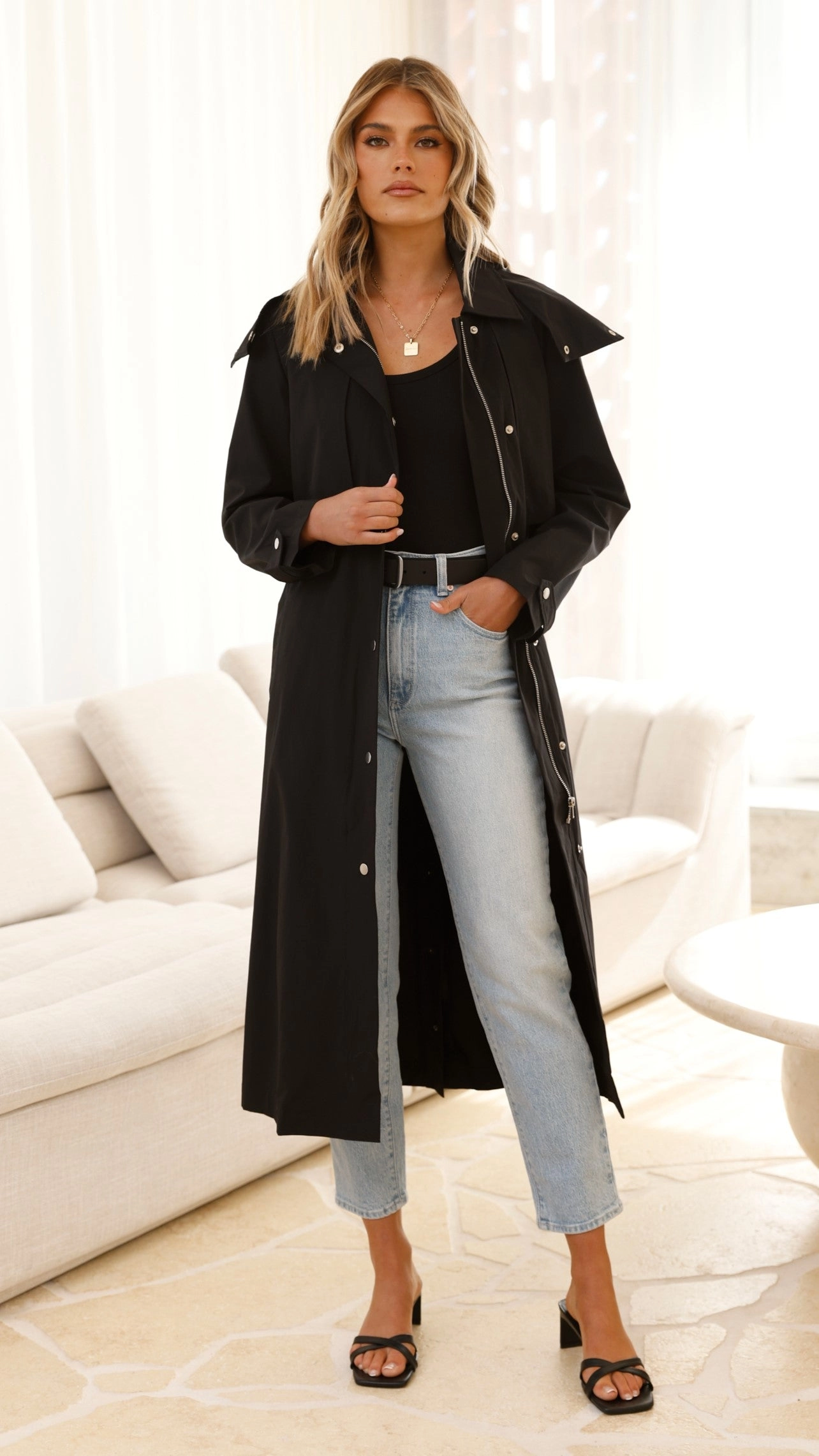 Hendrix Trench - Black