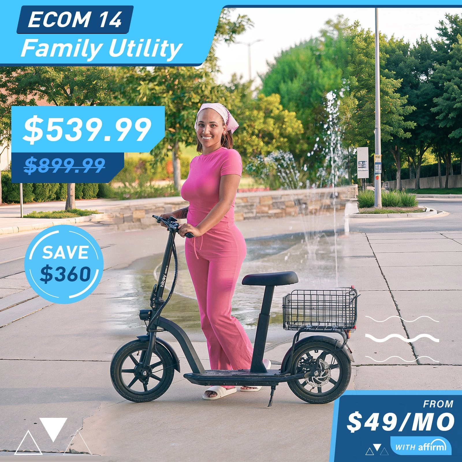 Hiboy ECOM 14 Eco Friendly Big Wheel Electric Scooter