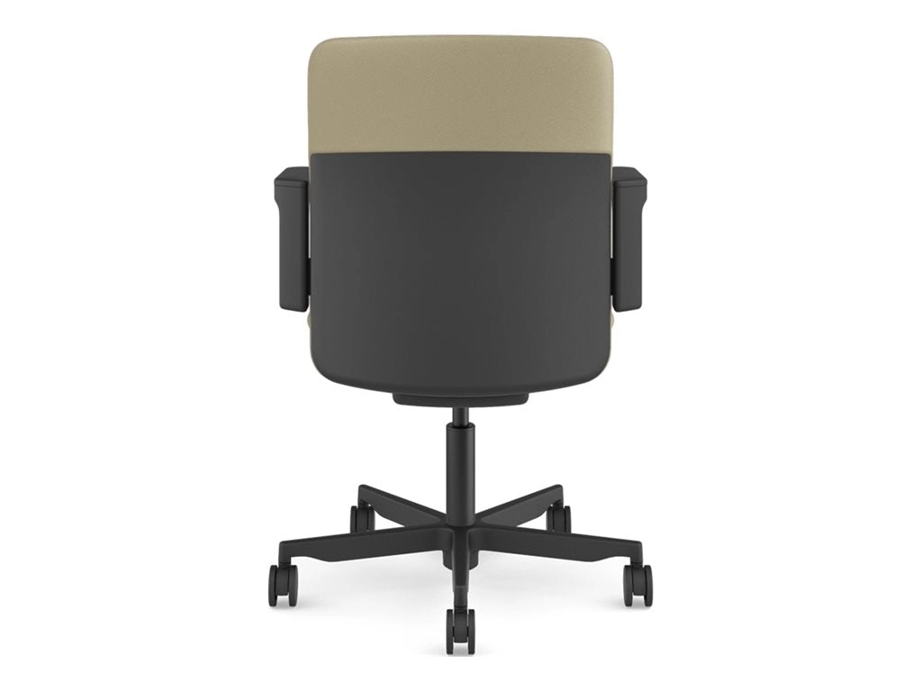 Humanscale Path - Chair - task - armrests - L-shaped - tilt - swivel - corvara (chrome-free leather), ocean-bound recycled plastic PT16BCL11VSSNSC