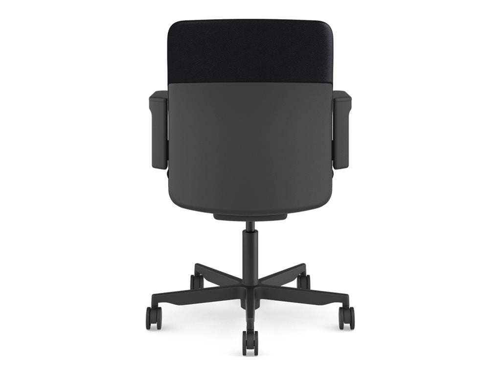 Humanscale Path - Chair - task - armrests - tilt - swivel - corvara (chrome-free leather) - black, midnight PT16BCL57NSSNSC