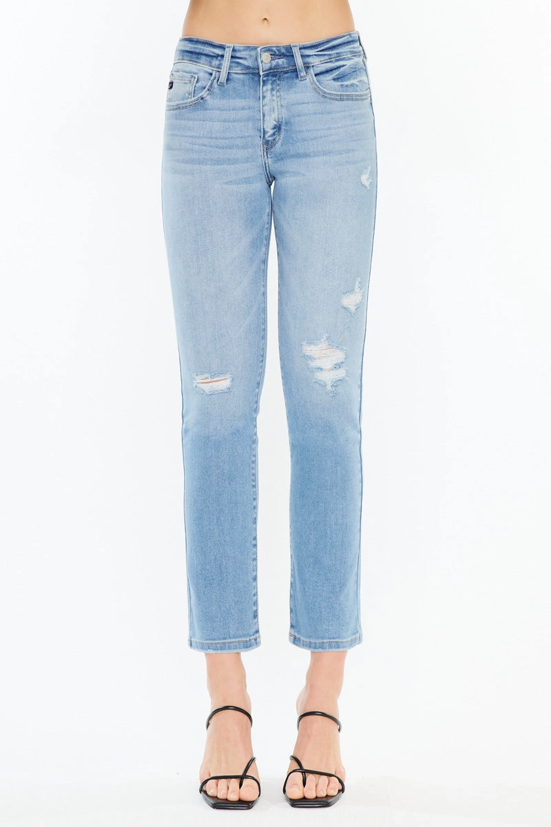 Isabella Essentials Mid Rise Slim Straight