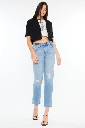 Isabella Essentials Mid Rise Slim Straight