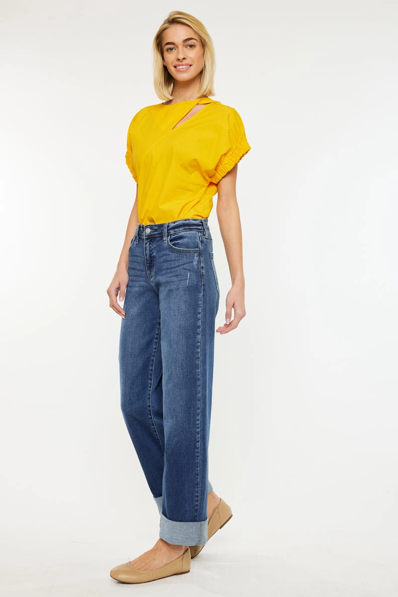 Ivanna Essentials High Rise Wide Leg Jeans