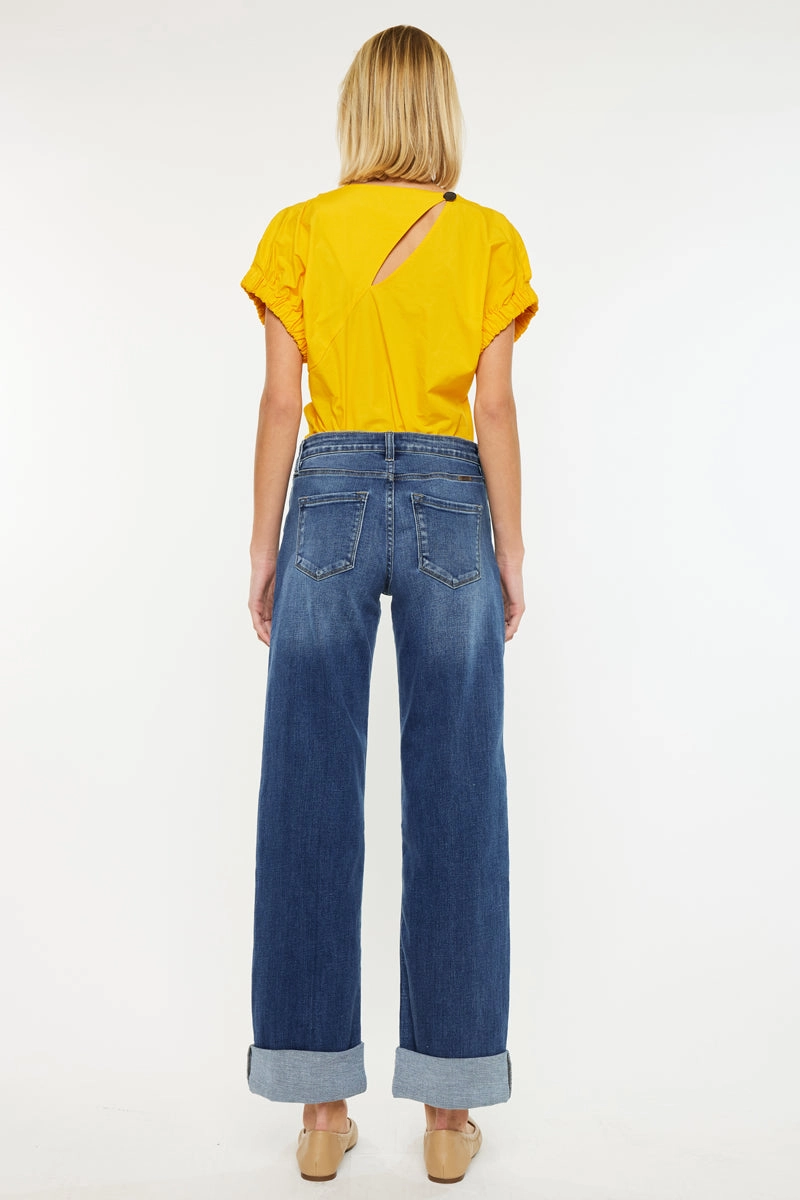 Ivanna Essentials High Rise Wide Leg Jeans