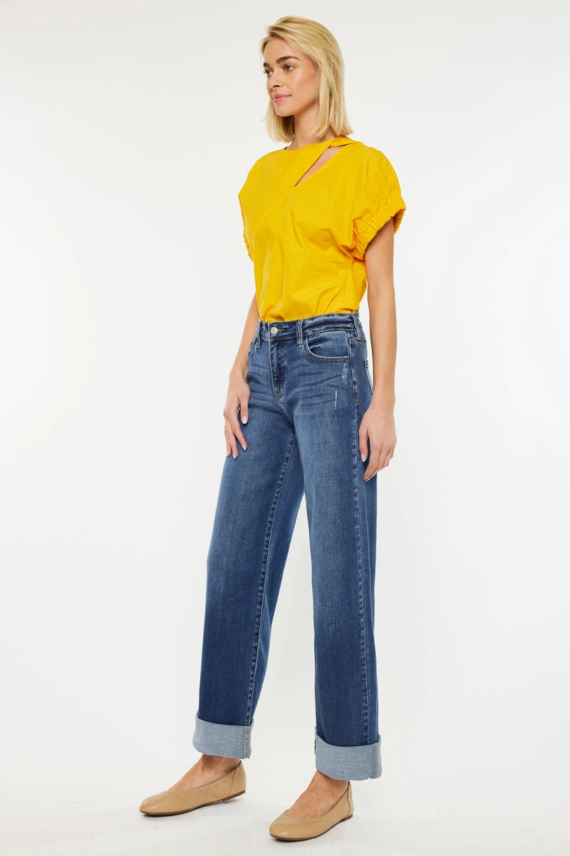 Ivanna Essentials High Rise Wide Leg Jeans