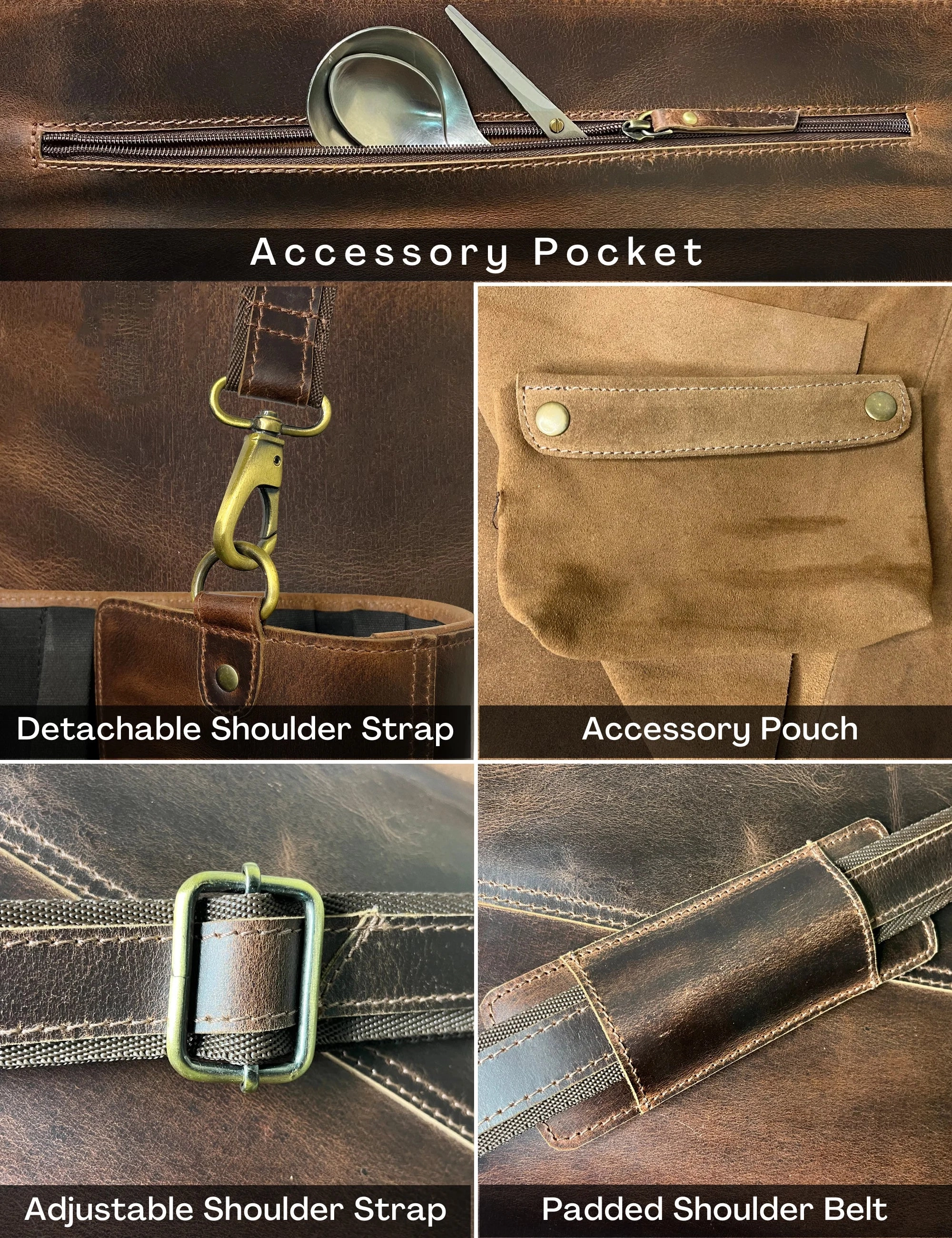 Koch Knife Roll (Dark Brown)