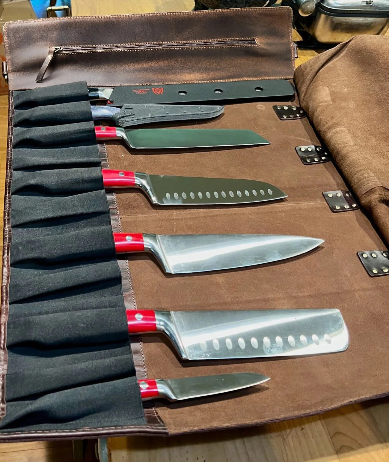 Koch Knife Roll (Dark Brown)