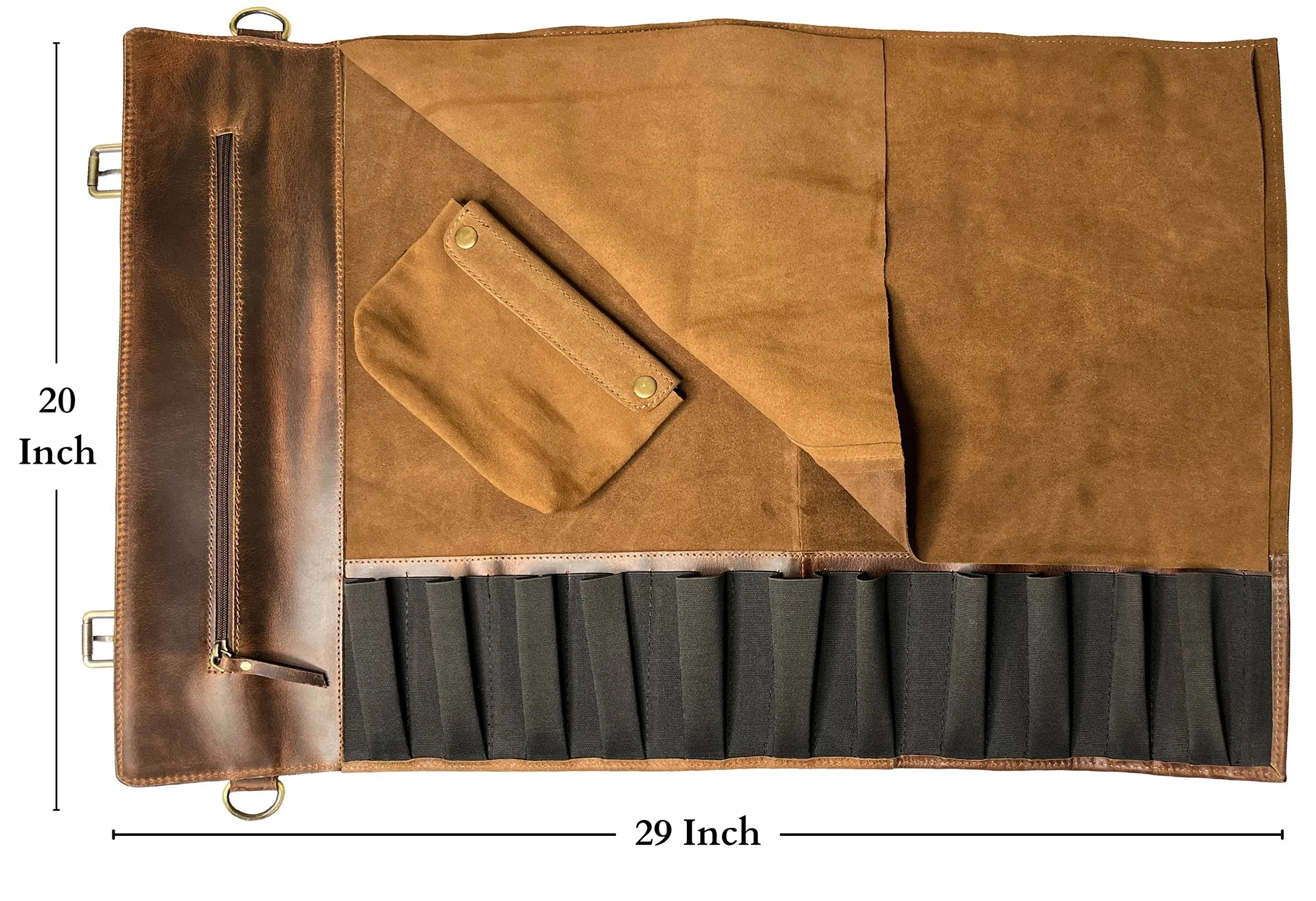 Koch Knife Roll (Dark Brown)