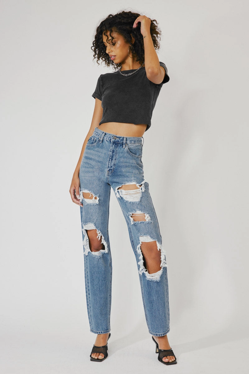 Kyla Ultra High Rise 90's Baggy Jeans