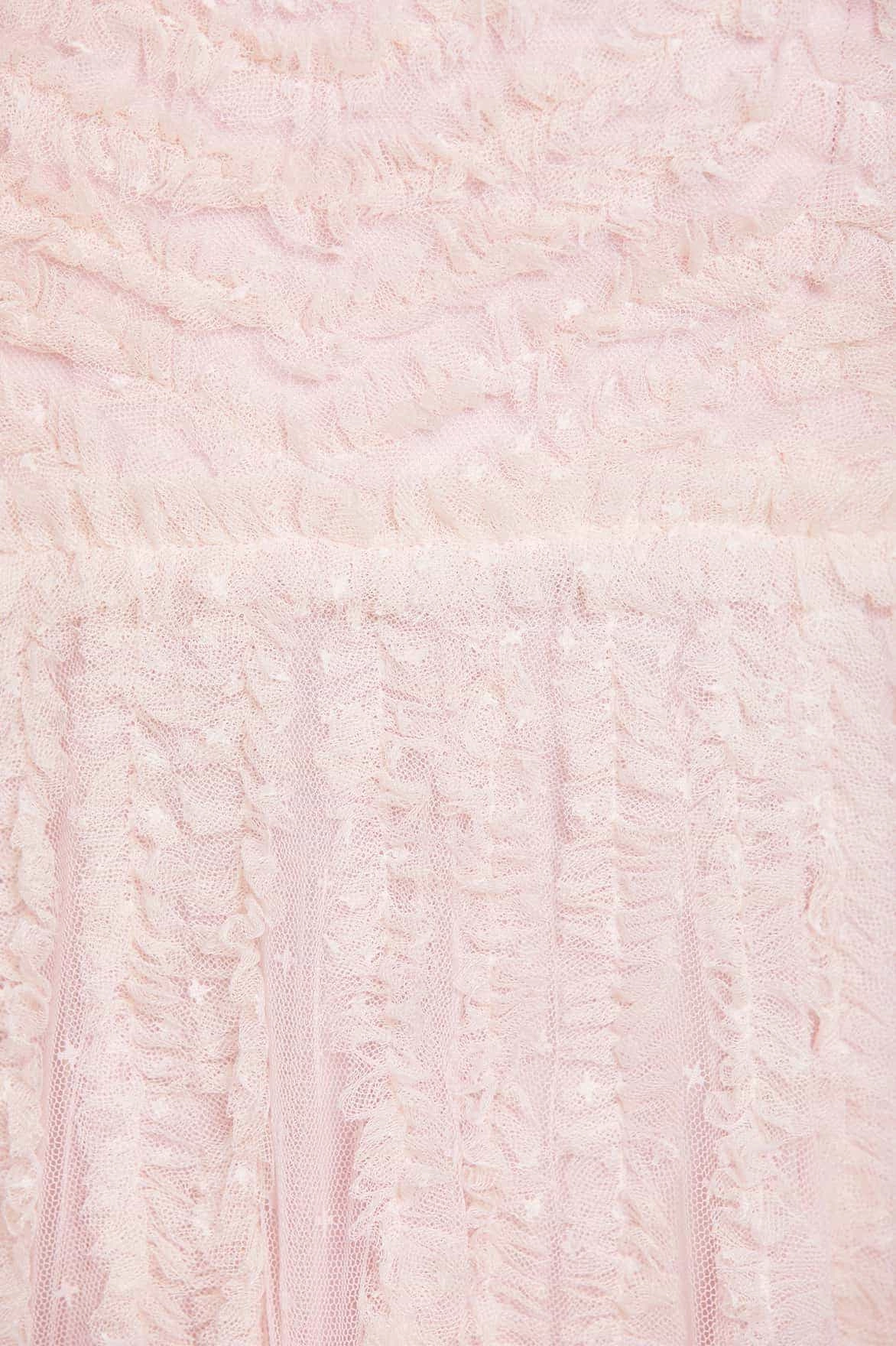La Vie En Rose Round Neck Gown