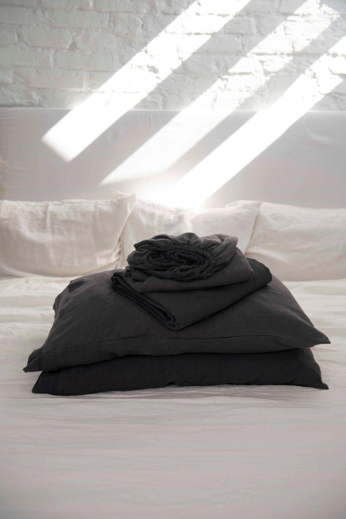Linen Sheets Set | Charcoal