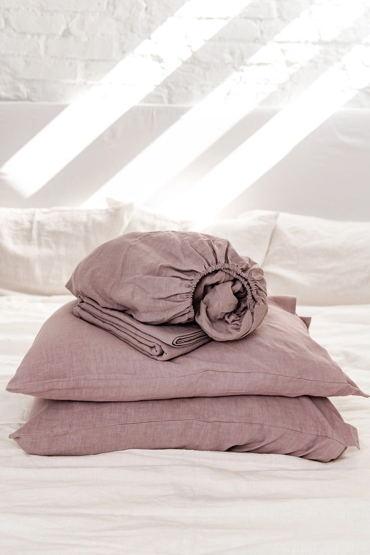 Linen Sheets Set | Rosy Brown