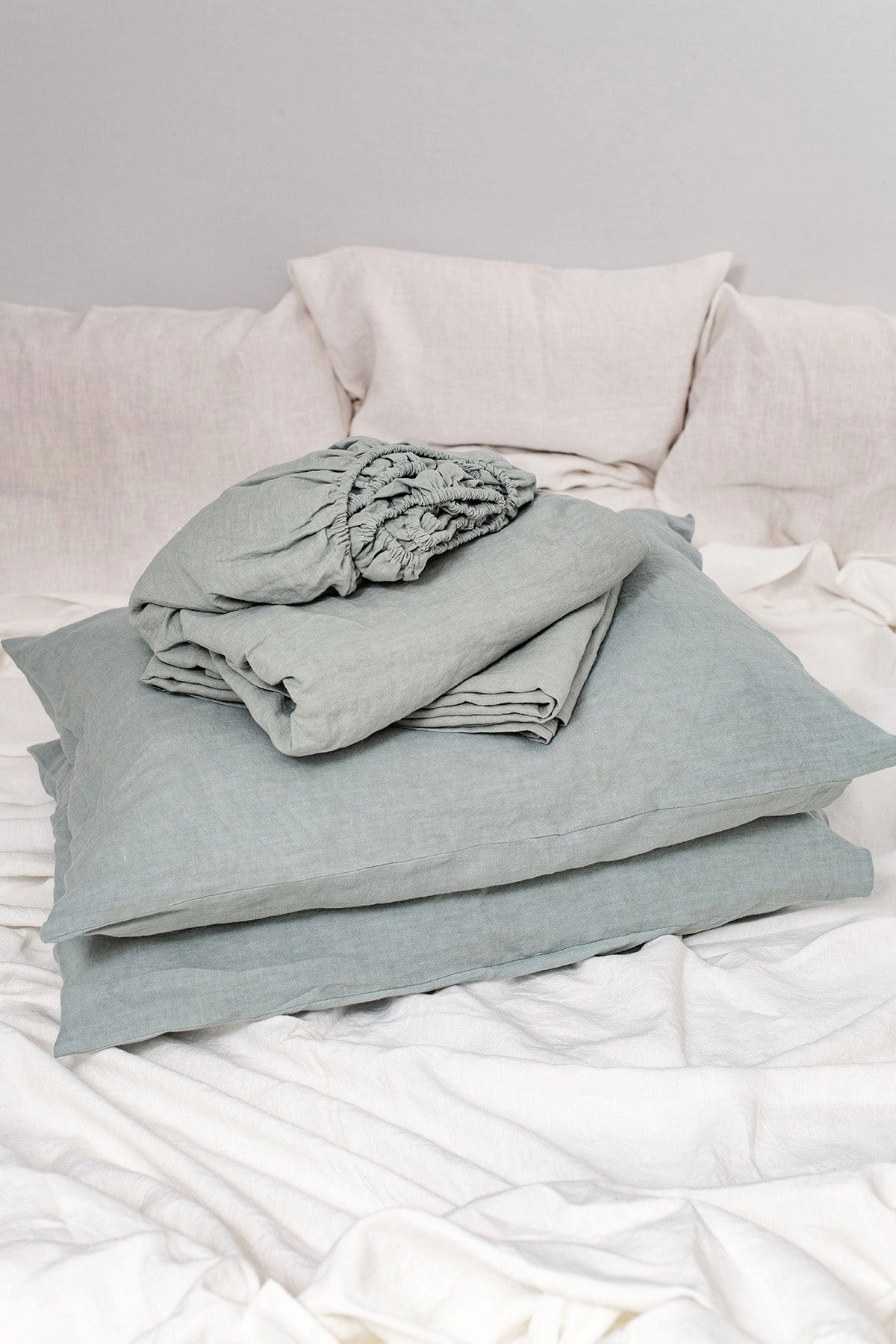 Linen Sheets Set | Sage Green