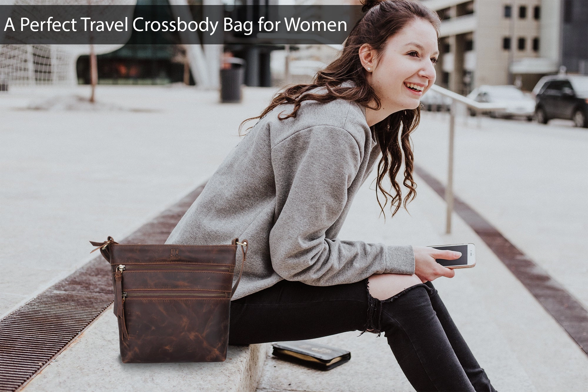 Lucy Leather Sling Women’s Messenger Bag