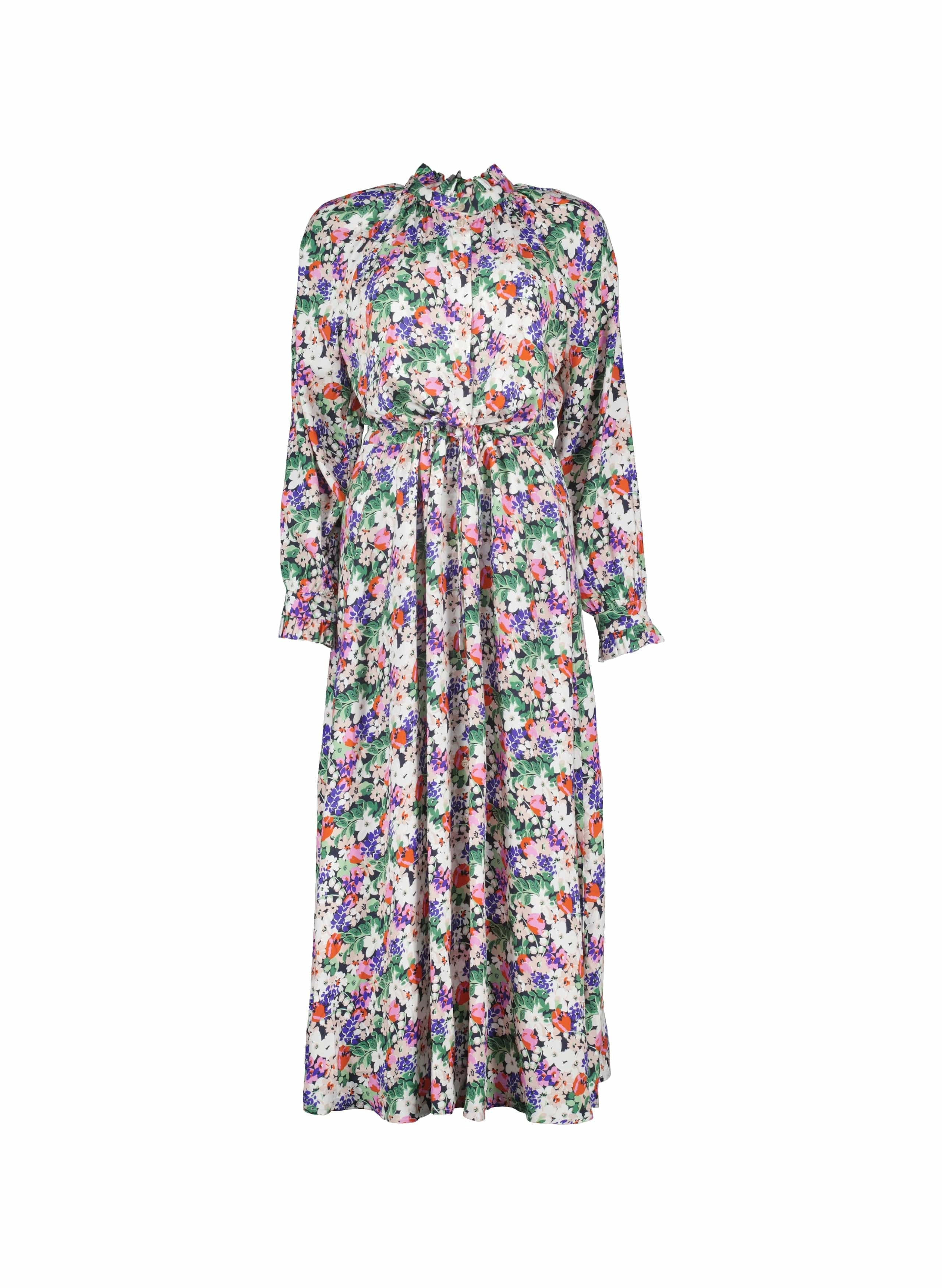 Luna Midi Dress with Livaeco | Pink Bloom