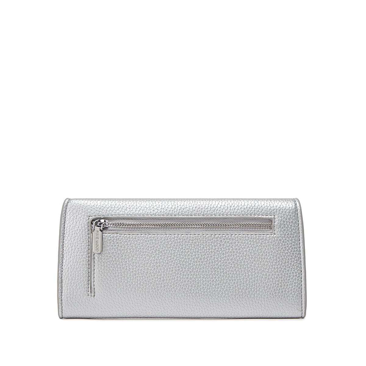 Mavis Vegan Leather Wallet | Silver Pebbled