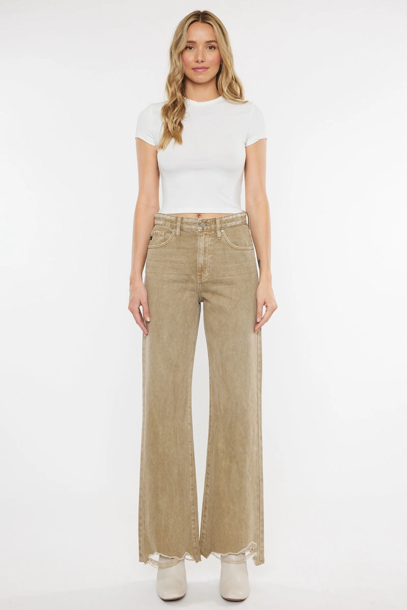 Mikaella Ultra High Rise 90's Flare Jeans
