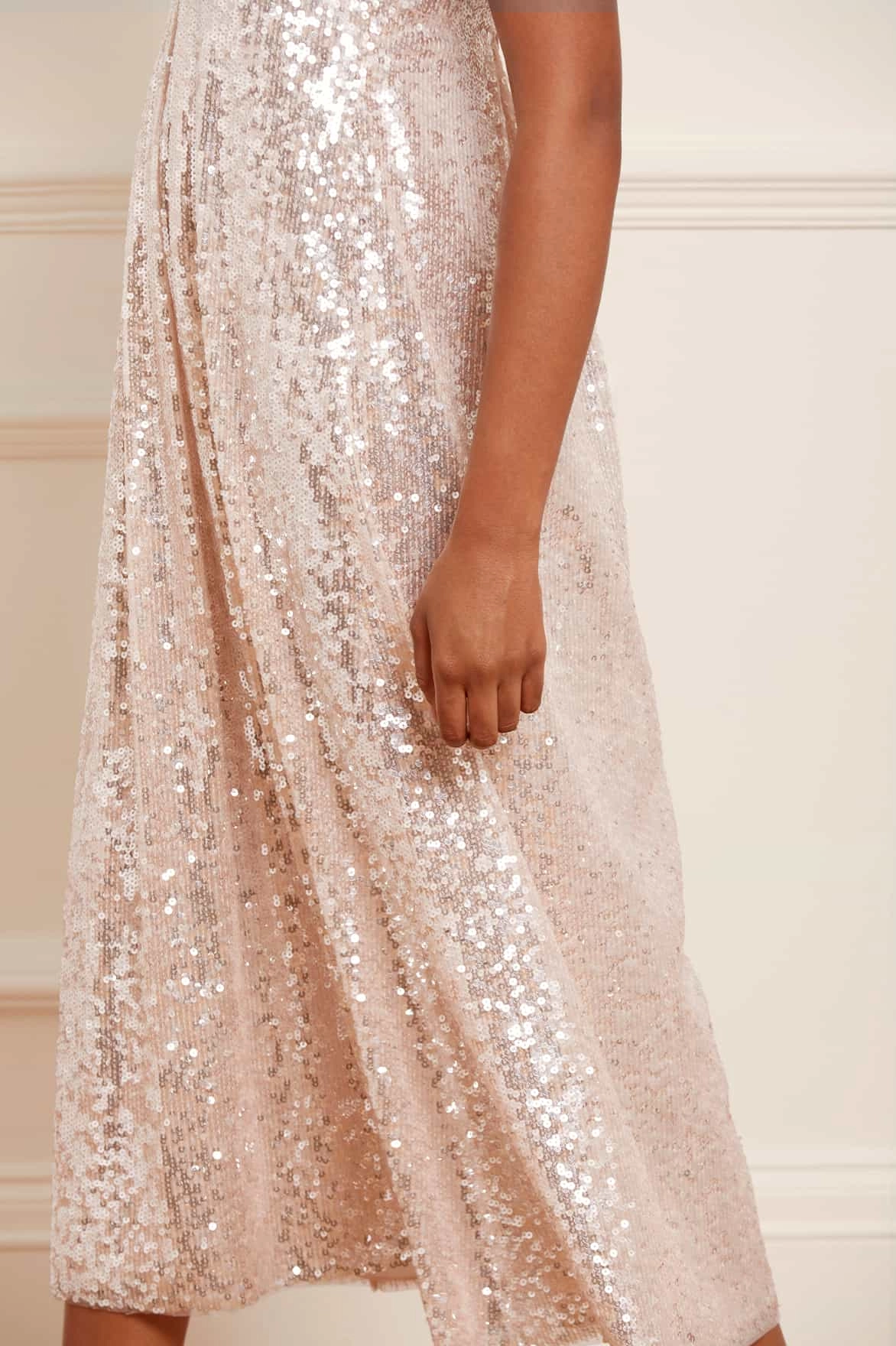 Mila Gloss Ankle Gown
