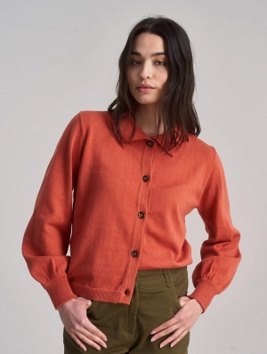 Nani Women's Organic Cotton Cardigan | Clay