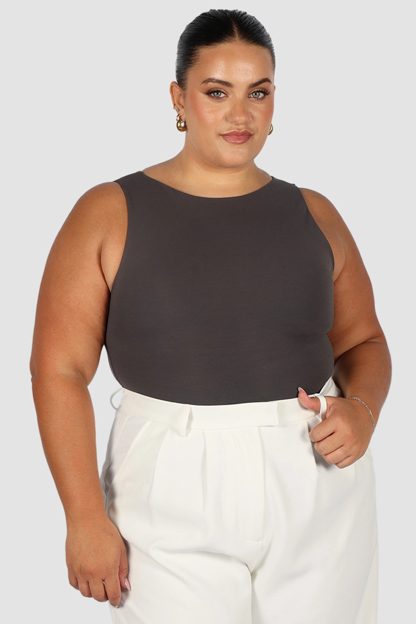 NOLA TOP CHARCOAL