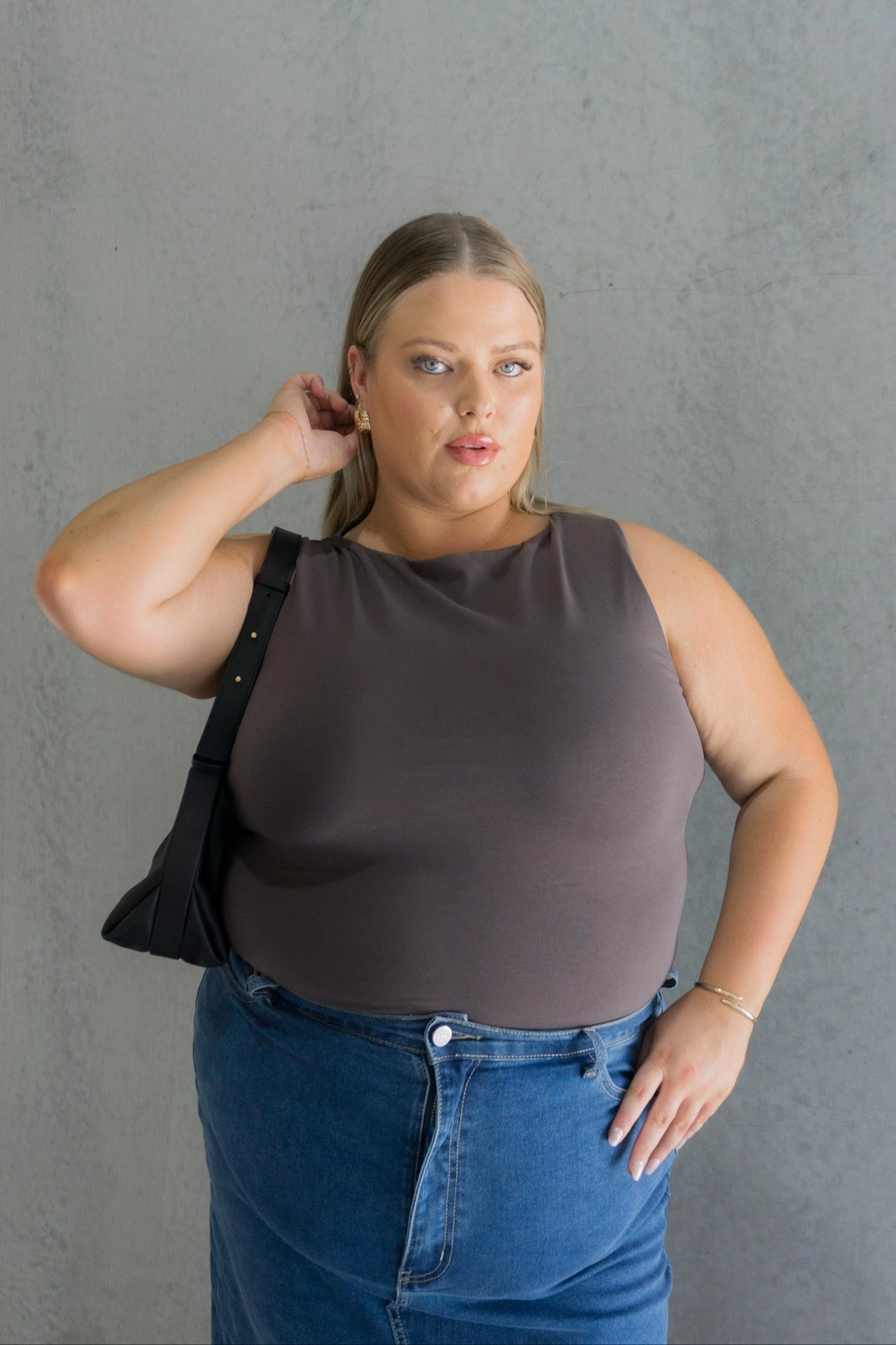 NOLA TOP CHARCOAL