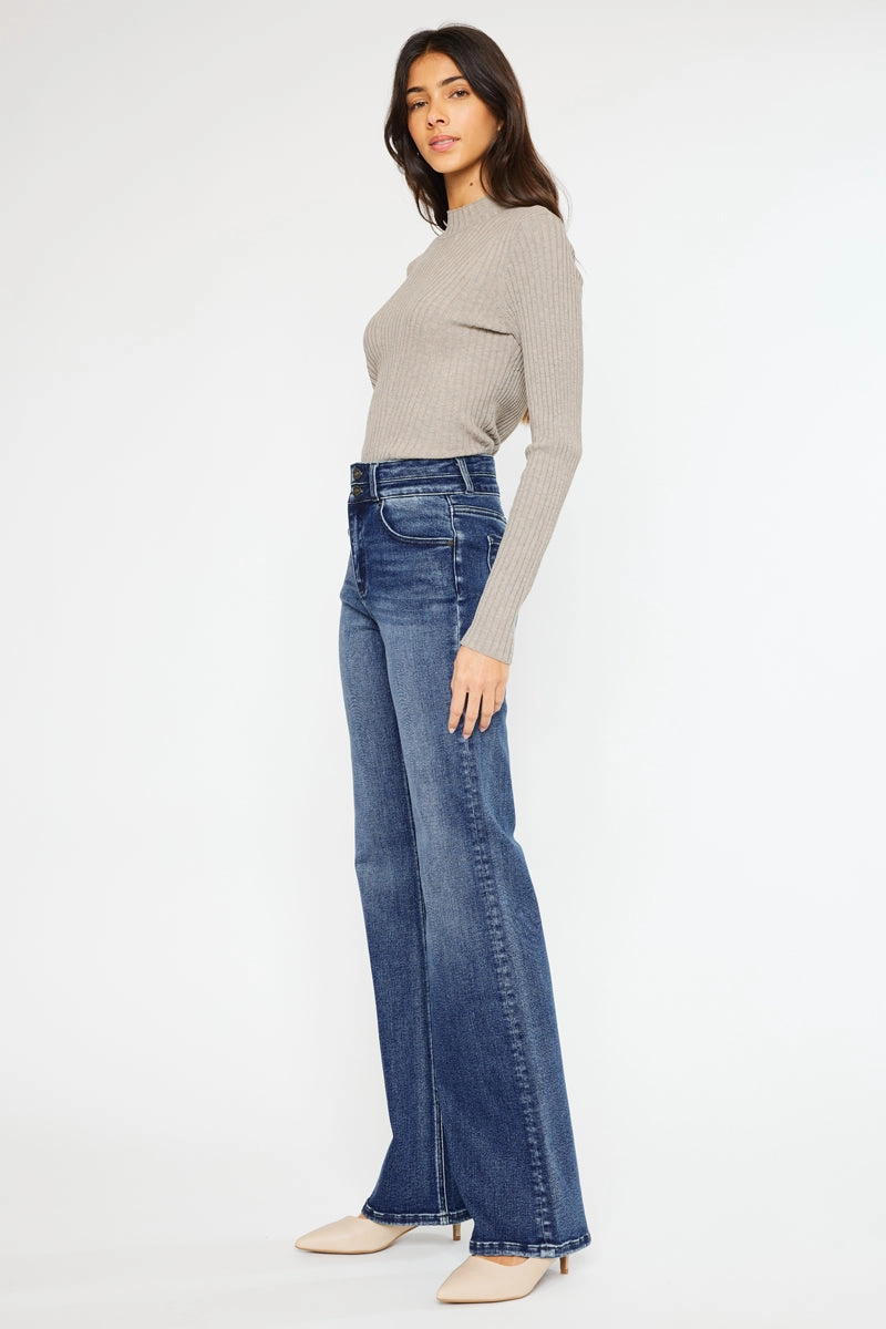Onyx Essentials Ultra High Rise Wide Flare Jeans