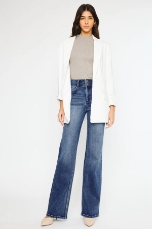 Onyx Essentials Ultra High Rise Wide Flare Jeans