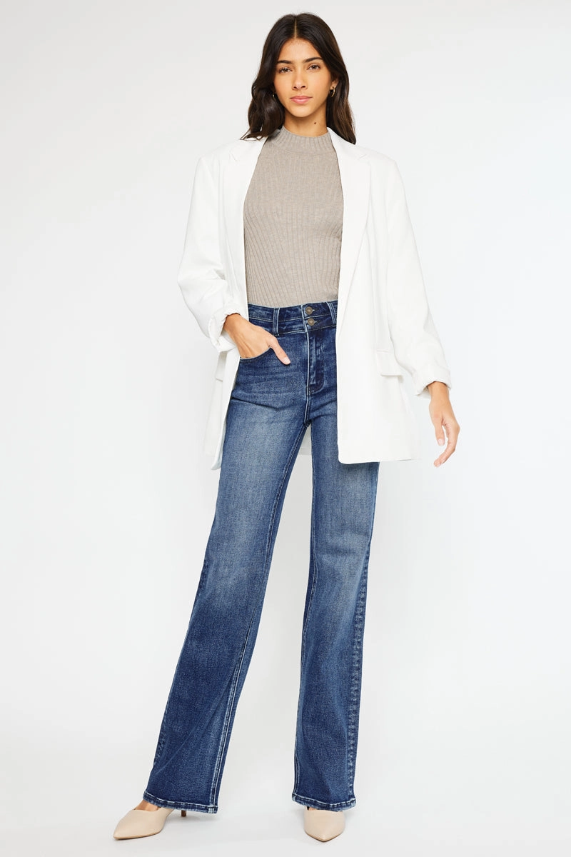 Onyx Essentials Ultra High Rise Wide Flare Jeans