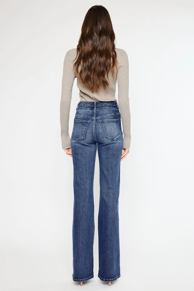 Onyx Essentials Ultra High Rise Wide Flare Jeans