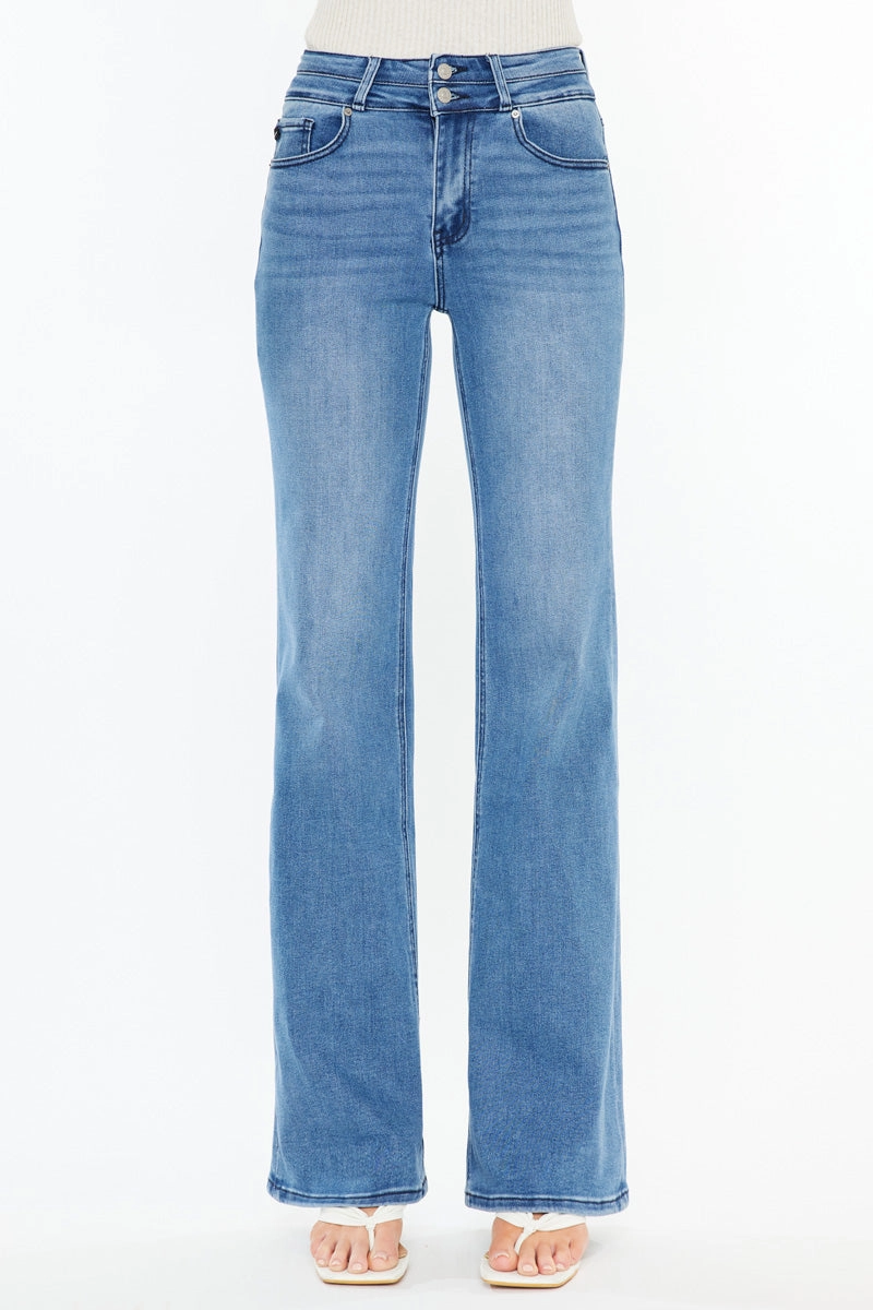 Onyx Essentials Ultra High Rise Wide Flare Jeans