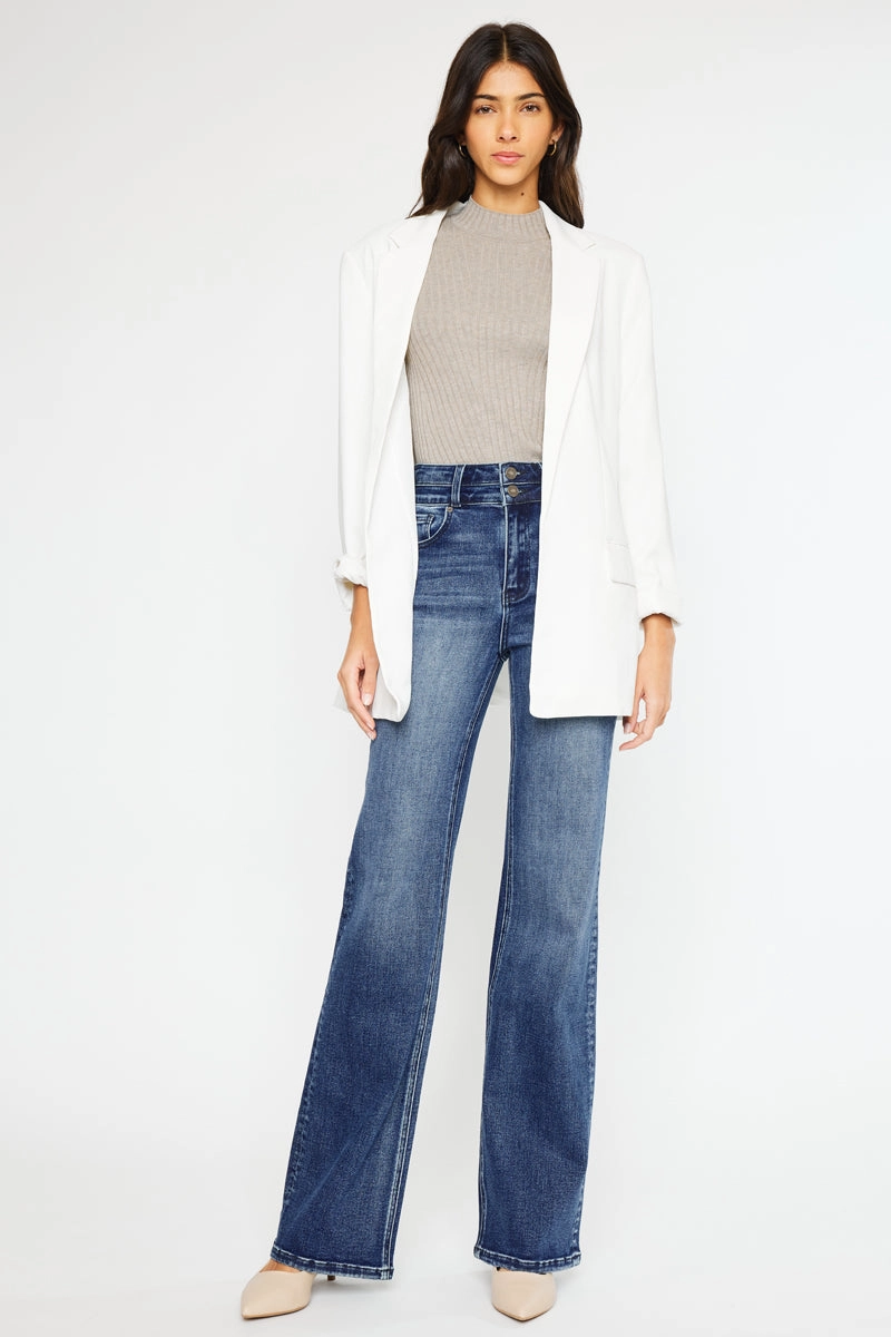 Onyx Essentials Ultra High Rise Wide Flare Jeans