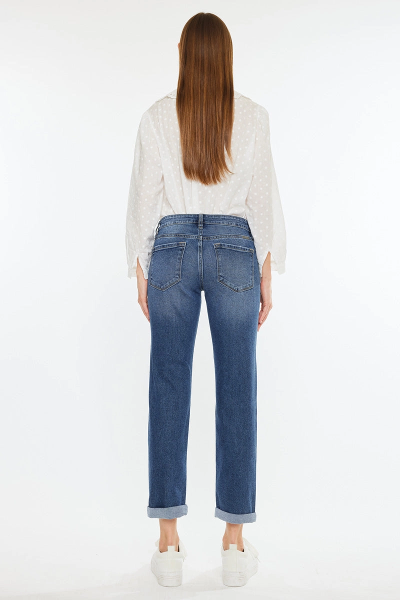 Pamela Essentials Mid Rise Slim Straight Jean