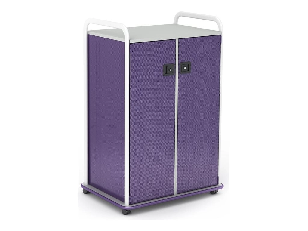 Paragon A&D Crossfit Storage - Trolley - 22 drawers - 2 doors - 16 gauge tubular steel, TFM - frost, mod navy, wisdom CFD42WDTOTES17-918CZC
