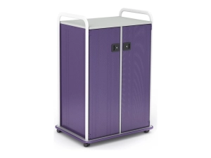 Paragon A&D Crossfit Storage - Trolley - 22 drawers - 2 doors - 16 gauge tubular steel, TFM - frost, mod navy, wisdom CFD42WDTOTES17-918CZC
