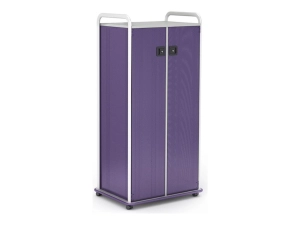 Paragon A&D Crossfit Storage - Trolley - 32 drawers - 2 doors - 16 gauge tubular steel, TFM - frost, lello, wisdom CFD60WDTOTES17-918YZY