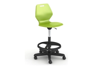 Paragon A&D Ready - Stool - swivel - injection molded polypropylene - fire truck red READYSTLA-AZ