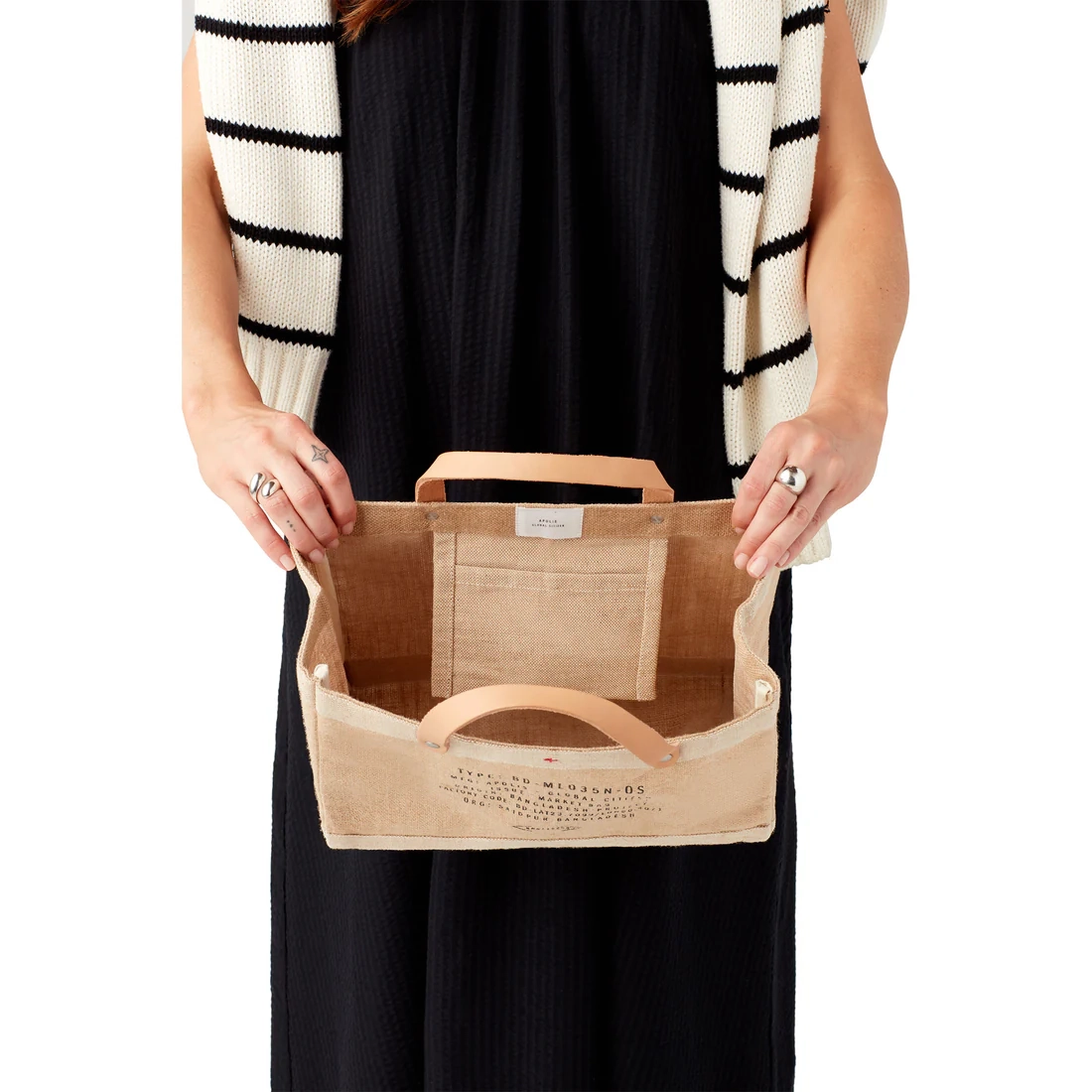 Petite Market Bag in Natural for L.A. PALISADES