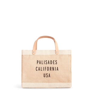 Petite Market Bag in Natural for L.A. PALISADES