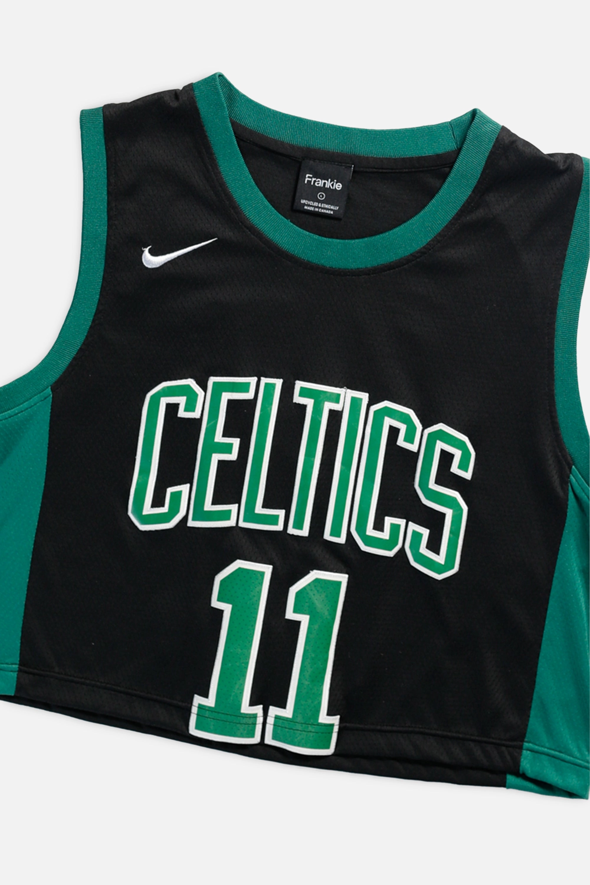 Rework Boston Celtics NBA Crop Jersey - L
