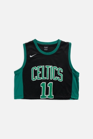 Rework Boston Celtics NBA Crop Jersey - L