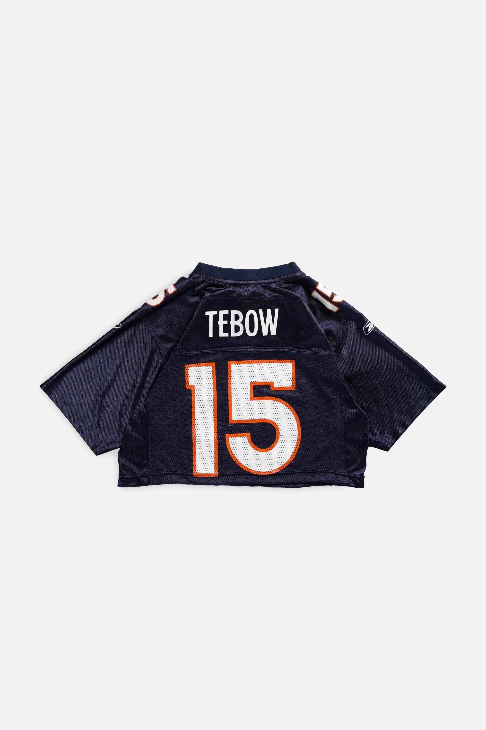 Rework Broncos Crop NFL Jersey - S